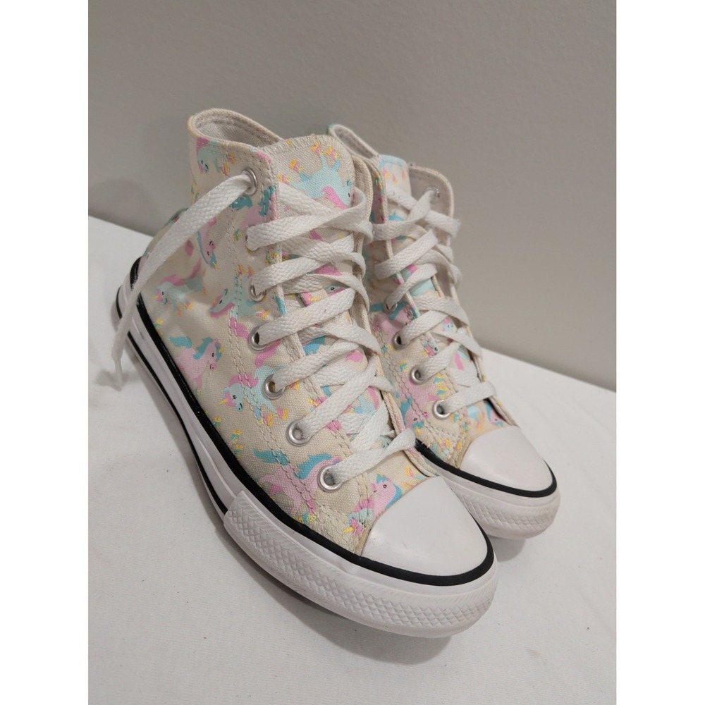Converse Chuck Taylor All Star High GS 'Unicorns' Junior Youth 2 Shoes 669816F